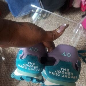 Marc Jacobs Purple and Blue Sneakers Vibrant Design